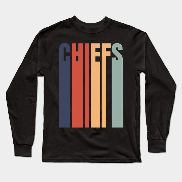 Chiefs Retro Long Sleeve T-Shirt by FootballBum